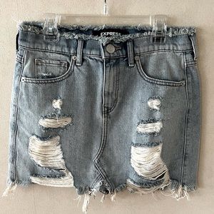 Express denim skirt